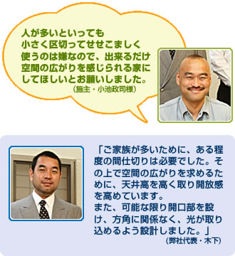 注文住宅施工事例１：エントランス